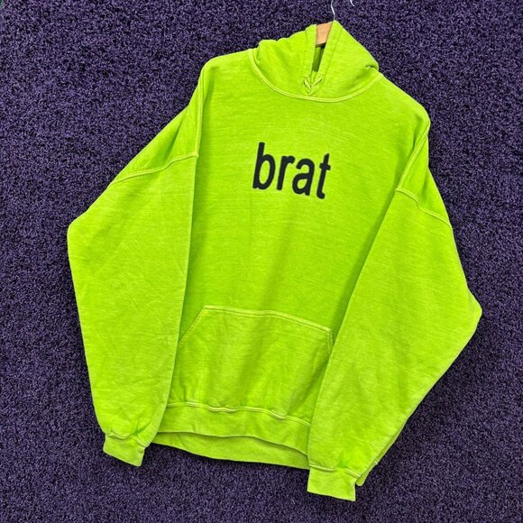 CharliXCX Brat Logo hoodie size l/xl - Picture 3 of 4